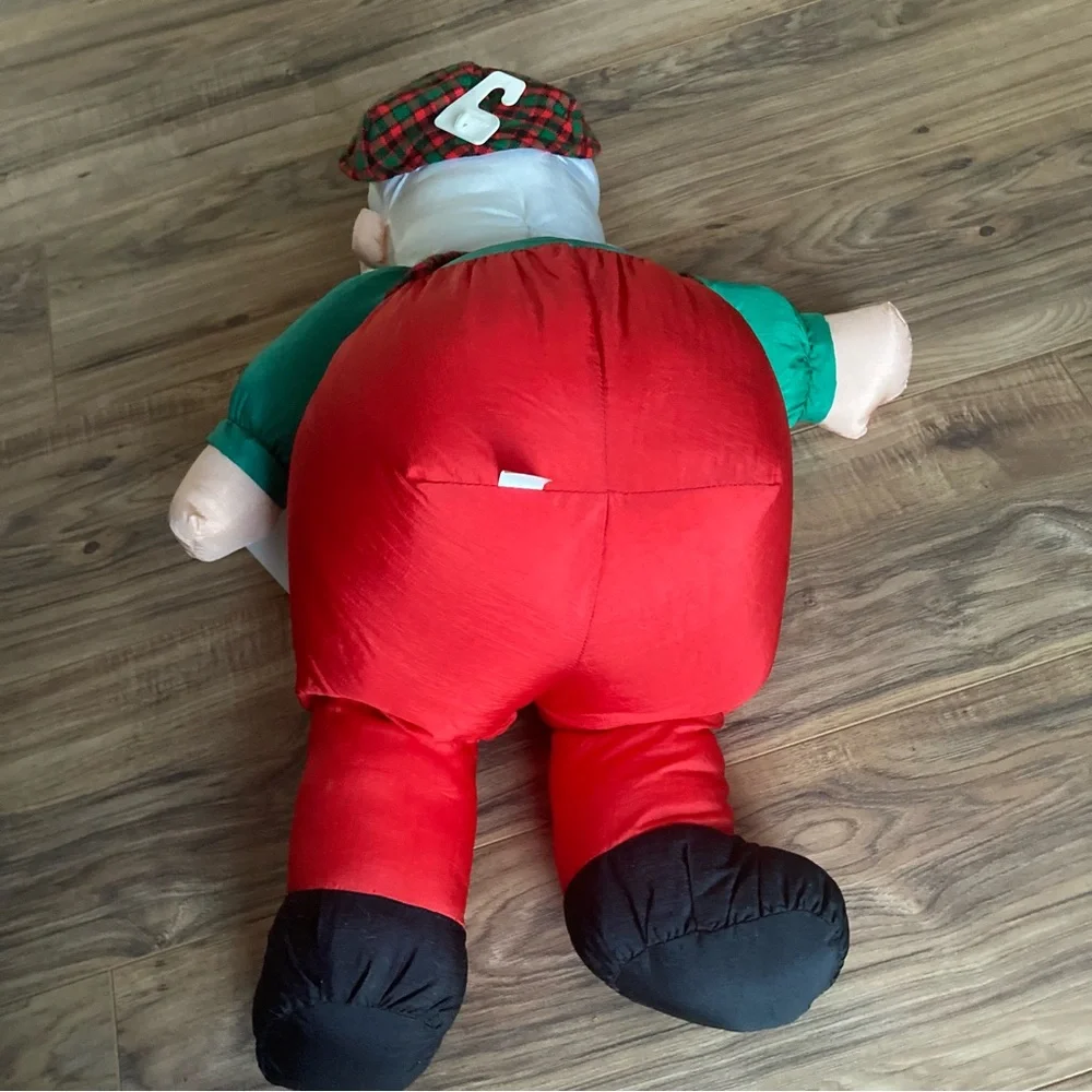 Brand‎ New Vintage Santa Parachute Plush Christmas Holiday Golf Suspenders Cap